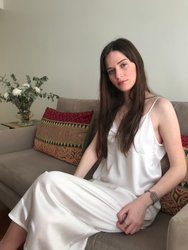 LUCIA - Natural Silk Slip Dress