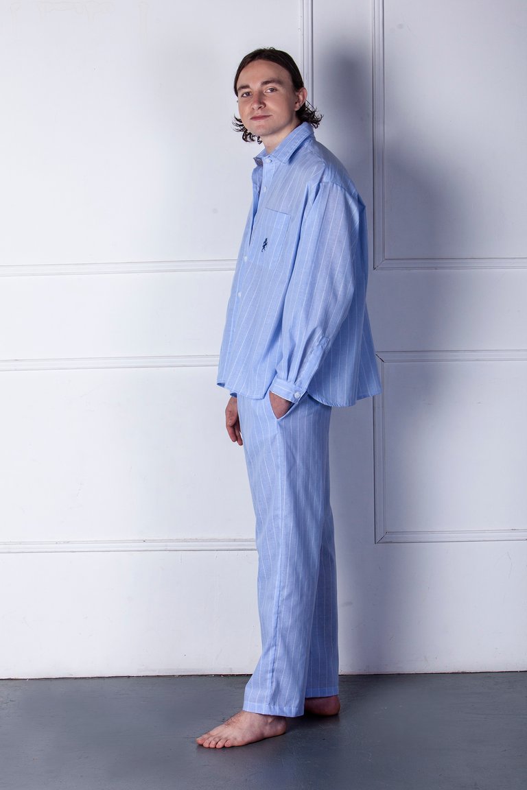 TOTEM - Men´s Long Pajama Set in cotton and linen