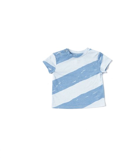 OMAMImini Baby Boxy T-Shirt with Stripes Blue OM512B product
