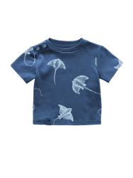 Baby Boxy T-Shirt - Navy Blue