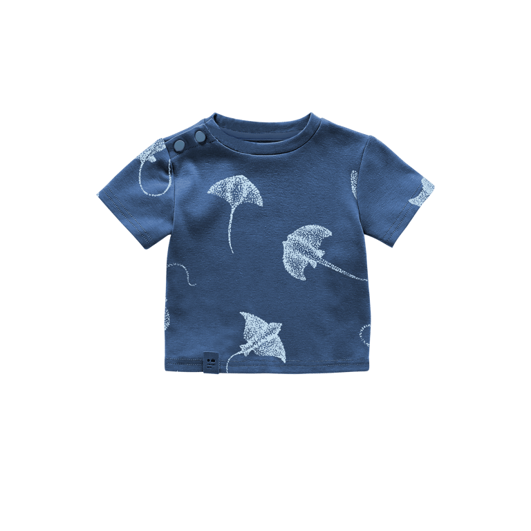 Baby Boxy T-Shirt - Navy Blue