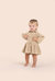 Baby Corduroy Shirt Dress - Beige