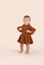 Baby Corduroy Shirt Dress - Beige