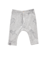 Baby Joggers with Front Pleat - Heather Grey