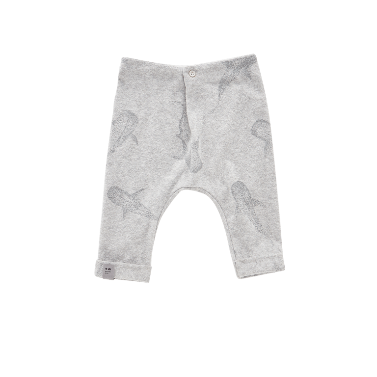 Baby Joggers with Front Pleat - Heather Grey