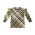 Girls Plaid Ruffle Terry Dress | Olive OM536 - Olive