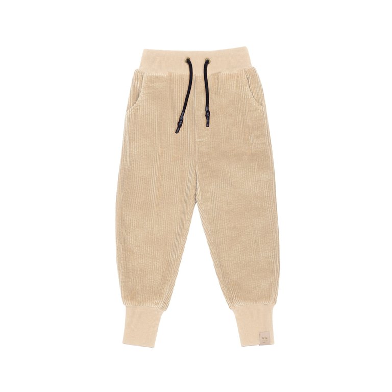 Kids Corduroy Joggers - Beige - Beige