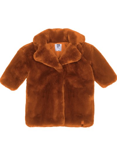 OMAMImini Kids Faux Fur Coat - Rust product
