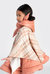 Kids Plaid Blanket Poncho | Beige OM535