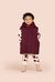 Kids Quilted Nylon Long Vest | Maroon