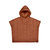Kids Quilted Nylon Poncho - Rust