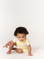 Baby Boxy T-Shirt with Stripes Mocha OM512B