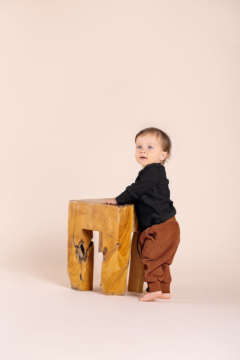 Baby Corduroy Joggers - Rust