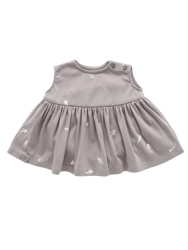 Baby Fit & Flare Dress - Grey