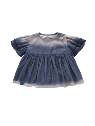 Baby Fit & Flare Dress - Navy