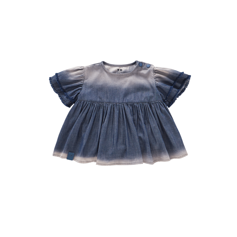 Baby Fit & Flare Dress - Navy