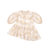 Baby Terry And Organza Dress - Beige - Beige