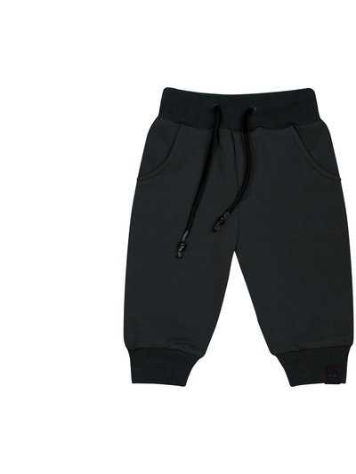 OMAMImini Baby Terry Joggers - Black product