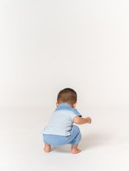 Baby Terry Pull-Up Shorts with Pockets | Mocha OM519