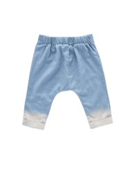 Denim Baby Joggers with Front Pleat