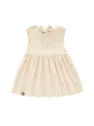 Fit & Flare Jersey Dress - Cream