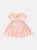 Girls Hi-Low Drop Waist Dress - Pink