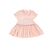 Girls Hi-Low Drop Waist Dress - Pink