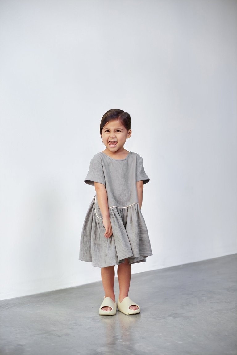 Girls Hi-Low Drop Waist Dress