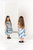 Girls Sleeveless Peplum Top with Side Tails | Blue OM492