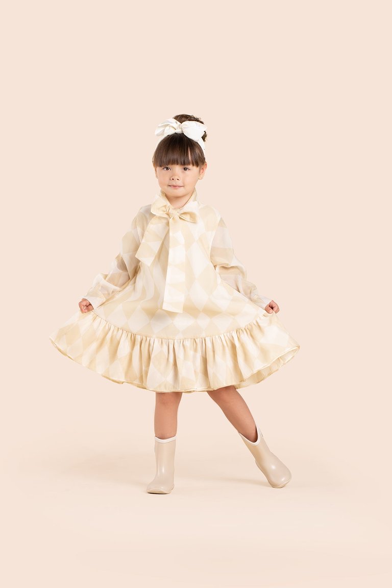 Girls Special Occasion Dress With A Bow