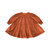 Girls Special Occasion Pleated Organza Dress - Rust