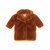 Kids Faux Fur Coat - Rust - Rust