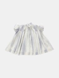 Tent Dress with Puff Sleeves - Cream