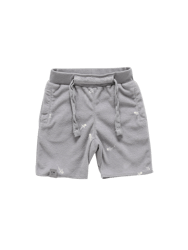 Terry Shorts with Print - Grey