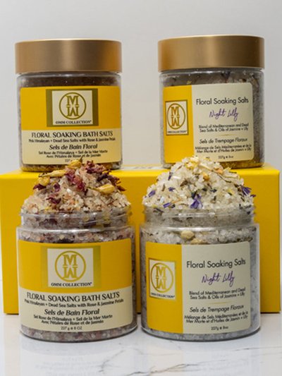 OMM Collection 2 Pc Set - Floral Salts - Jasmine Rose + Night Lily product