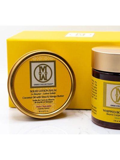 OMM Collection 2 Pc set - Moscato Body Butter + Solid Balm (Dark Chocolate) product