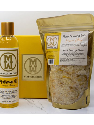OMM Collection 2 Pc Set - Salt Bag (Passion Citrus) + Massage Oil product