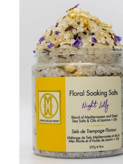 OMM Collection Floral Soaking Bath Salts Night Lily 8 oz product