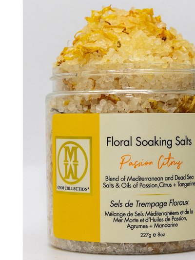 OMM Collection Floral Soaking Bath Salts Passion Citrus 8 oz product