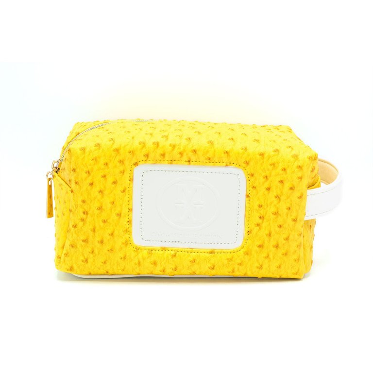 Ostrich Style Travel Bag - Yellow/White