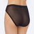 Mesh Hi Cut Brief Panty In Black