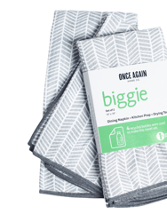 Biggie Towel Set Of 2 - Branches - Grey