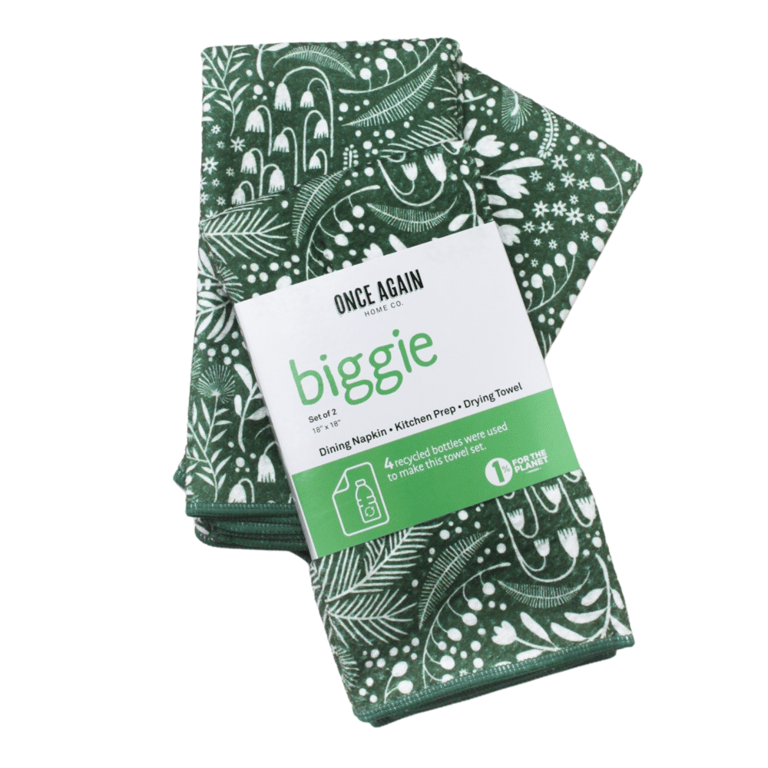 Biggie Towel Set Of 2 - Evergreen Foliage - Dark Green