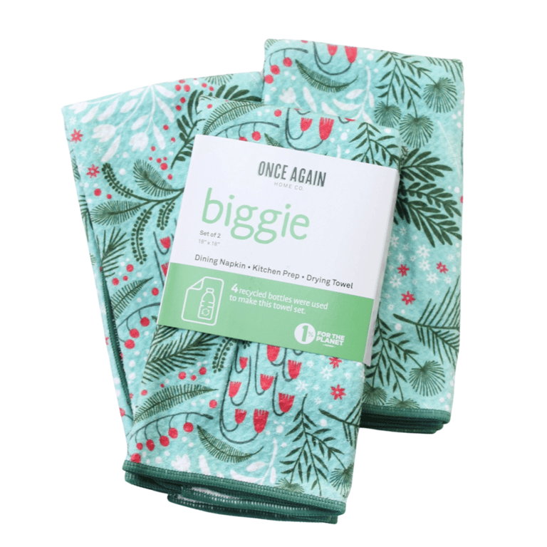 Biggie Towel Set Of 2 - Turquoise Foliage