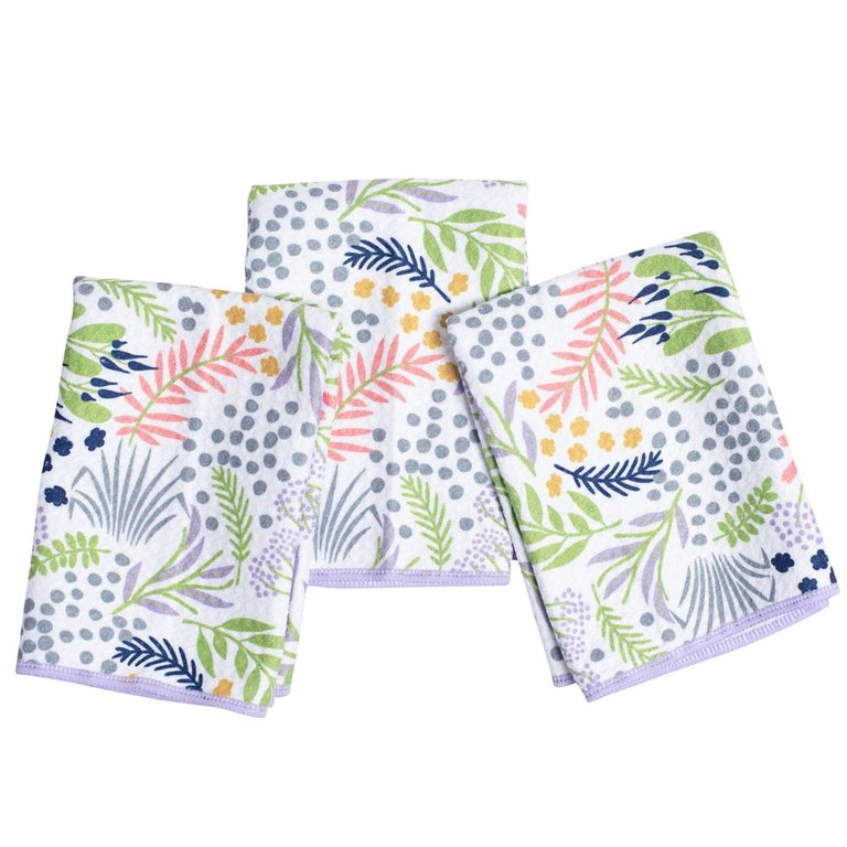 Mighty Mini Towel (Set of 3) - Inca Floral - Lilac