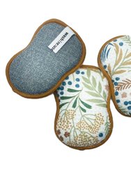 RE:usable Sponges (Set of 3) - Floral in Inca Gold - Gold