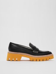 Seoul Shoes - Black - Citrus Orange