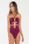 Kym One Piece (Final Sale) - Burgundy