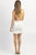 Amelia Frilled Open Back Mini Dress In White