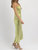 Emi Satin Dress In Lime